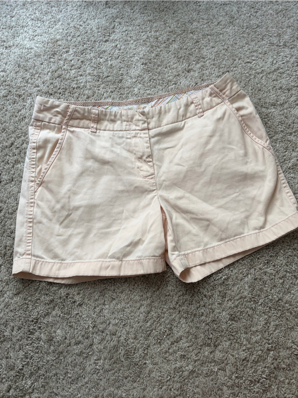 J. Crew Pale Blush Cotton Shorts size 8 chino